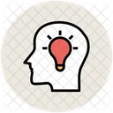 Brain Bulb Head Icon