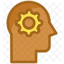 Brain Brainstorming Gear Icon