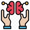 Hands Link Brain Icon