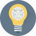 Brain Bulb Idea Icon