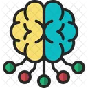 Brain Circuit Digital Icon