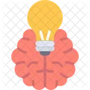 Brain Bulb Creative Icon
