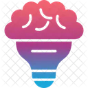 Brain Idea Bulb Icon
