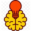 Brain Bulb Creative Icon