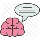 Brain Language Intelligent Icon