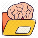 Brain Folder Creative Icon