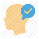 Brain Tick Mind Icon