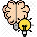 Brain Bulb Education Icon