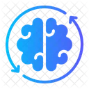 Brain Mutation Circular Arrow Icon