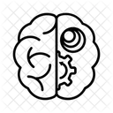 Brain Heatmap Neural Activity Signal Intensity Icon
