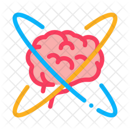 Brain Center Atom Icon Of Colored Outline Style Available In Svg Png Eps Ai Icon Fonts