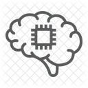 Brain Chip Neurochip Icon
