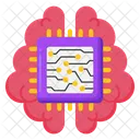 Brain Chip Chip Robotic Arm Icon
