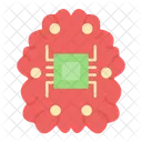 Chip Artificial Intelligence Brain Icon