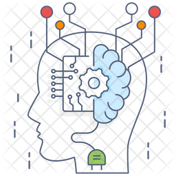 Brain Circuit Icon Of Colored Outline Style Available In Svg Png Eps Ai Icon Fonts