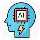 Brain Circuit Technology Analysis Icon