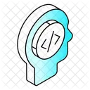Brain Coding Icon