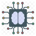 Brain Microprocessor Brain Cpu Brain Microchip アイコン