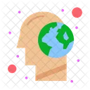 Brain Earth  Icon