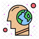 Brain Earth  Icon