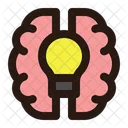 Brain Bulb Idea Icon