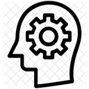 Graphic Design Cogwheel Brain Icon
