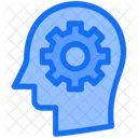 Graphic Design Cogwheel Brain Icon