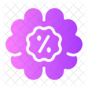 Brain Discount Sticker Icon