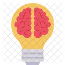 Brain Idea Brain Bulb Icon