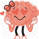 Brain In Love Brain Cute Icon