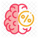 Brain Concept Percentage Icon