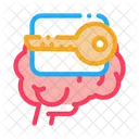 Key Brain Disease Icon