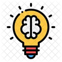 Brain lightbulb  Icon