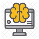 Thinking Mind Artificial Intelligence Icon
