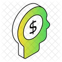 Brain Money Trading Innovation Icon