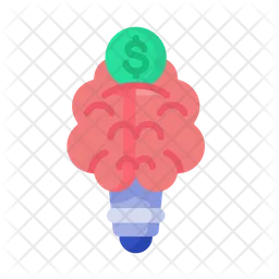 Brain Money Idea  Icon