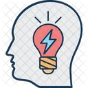 Brain Power Brainstorming Thinking Icon