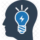 Brain Power Brainstorming Thinking Icon