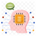 Brain Processor Brain Chip Artificial Intelligence Icon