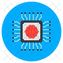Brain Processor Artificial Intelligence Computer Interface Brain Icon
