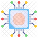 Brain Processor Brain Chip Artificial Brain Icon