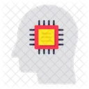 Brain Processor Brain Chip Artificial Intelligence Icon