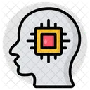 Brain Processor Brain Chip Artificial Intelligence Icon