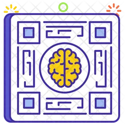 Brain QR Code  Icon