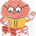 Brain Character Cartoon Brain Icon