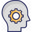Brain Services Digital Strategy Head With Gear Icon