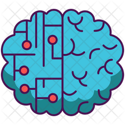 Brain Simulation Icon Of Colored Outline Style Available In Svg Png Eps Ai Icon Fonts