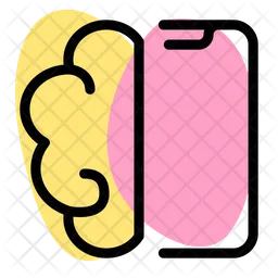 Brain Smartphone  Icon
