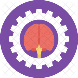 Brain Technology Icon - Download in Flat Style