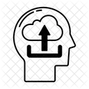 Brain Upload Mind Idea Icon